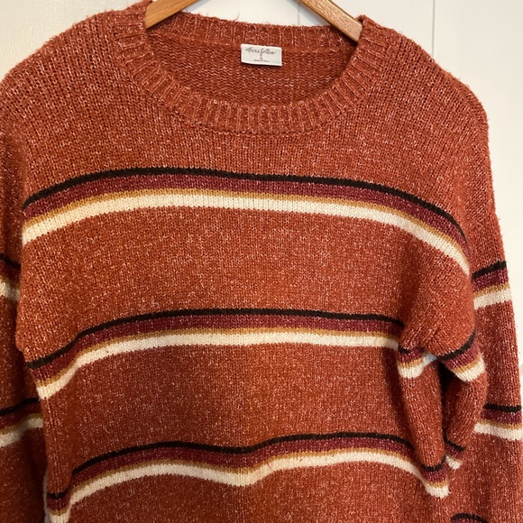 Others follow Rust Striped Sweater Size Small - Picture 4 of 10